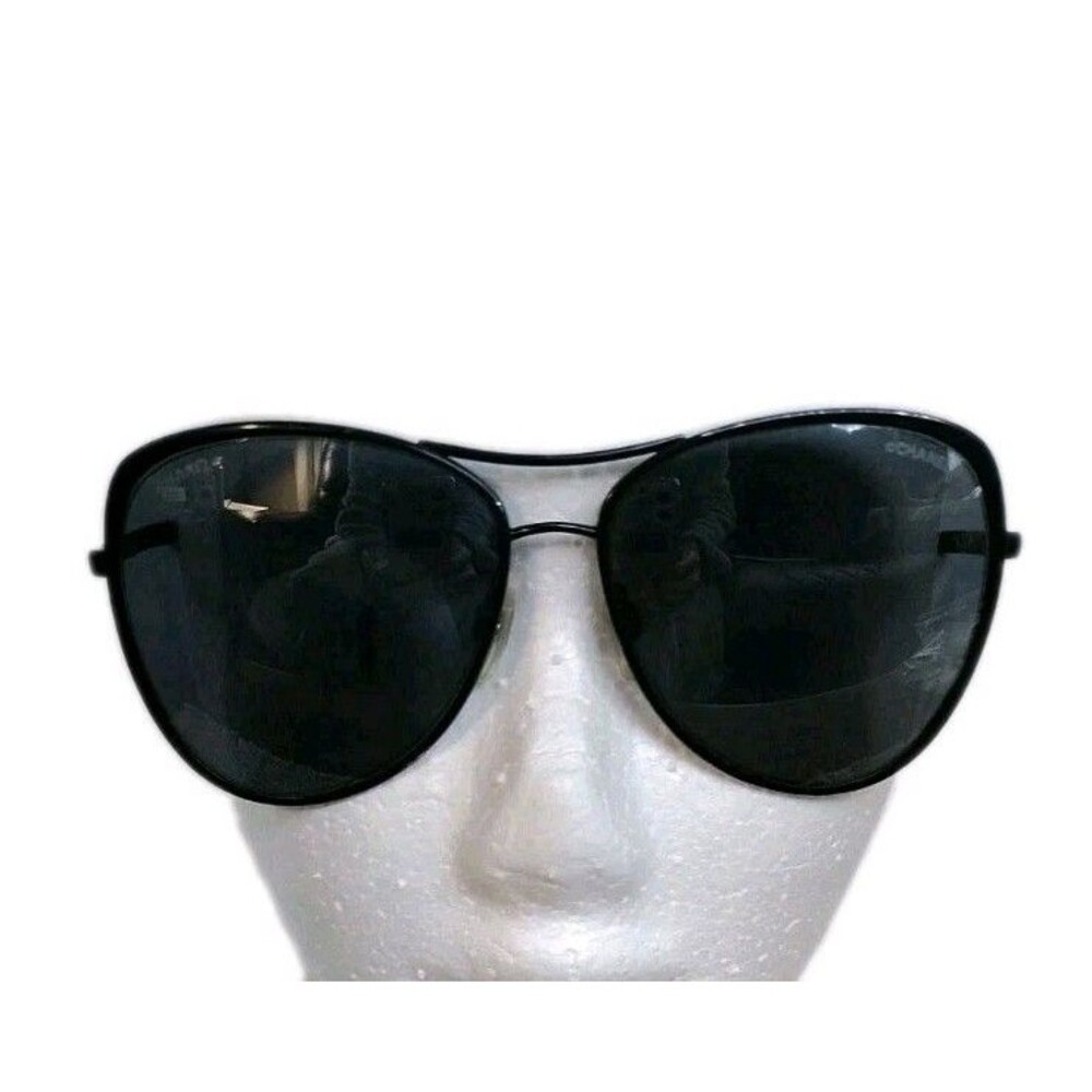 Chanel Sunglasses Womens Black Aviator Mirrored 4223  Italy Luxe Sleek Glam Edgy